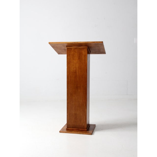 Wood Vintage Wooden Lectern For Sale - Image 7 of 10