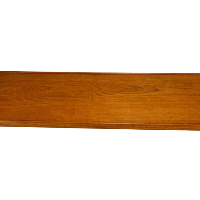 Bruksbo Vintage Torbjørn Afdal Krobo Extra Long Teak Bench by Bruksbo Norway, Scandinavian Modern For Sale - Image 4 of 18