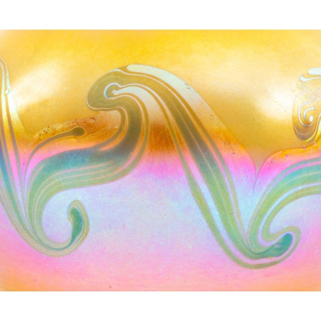 Louis Comfort Tiffany Reactive Blown Glass Vase For Sale In New York - Image 6 of 11