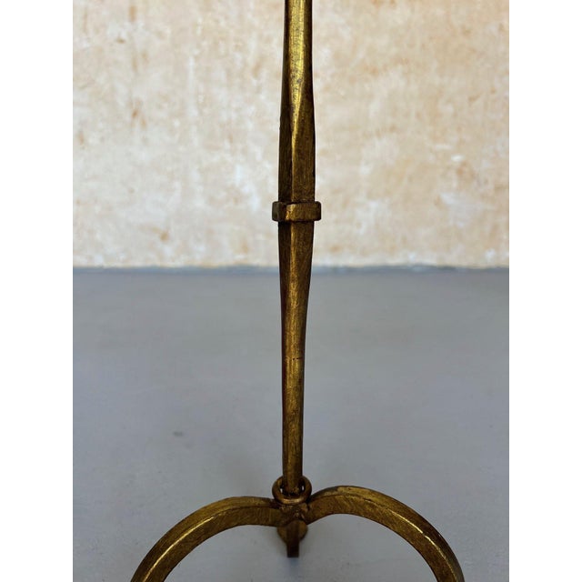 Metal Small Spanish Iron Drinks Table on a Curved Tripod Base For Sale - Image 7 of 12
