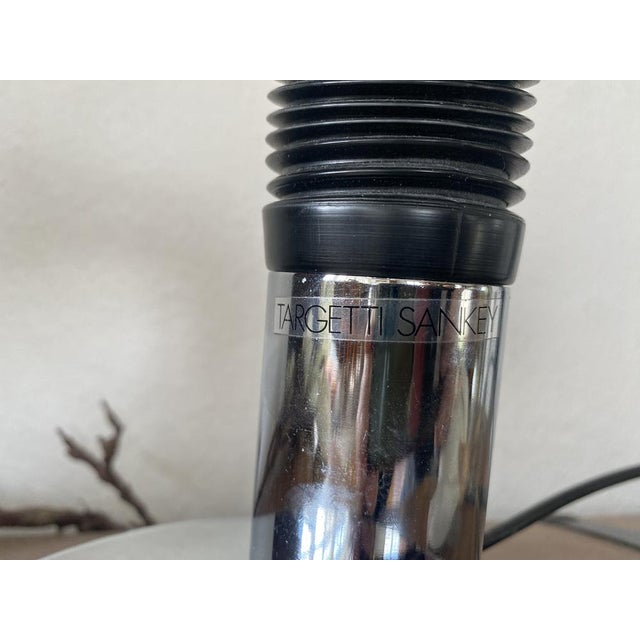 Vintage Italian Table Lamp in Chrome by Bellini for Targetti, 1970 For Sale - Image 11 of 18