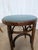 Wood Vintage Bentwood Stools with Blue Upholstered Seats, 1970s, Set of 2 For Sale - Image 7 of 15
