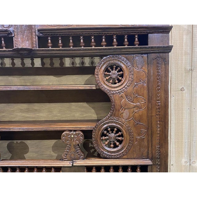 Antique Oak Wall Unit in Oak, 1800s For Sale - Image 10 of 12
