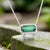 2010s Natural Tourmaline Diamond Pendant Necklace 18" 14k W Gold 3.51 TCW Certified For Sale - Image 5 of 10