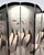 Art Deco Style Six-Panel Silver Leaf Crane Screen, Hong Kong, Circa 1980 For Sale - Image 18 of 18