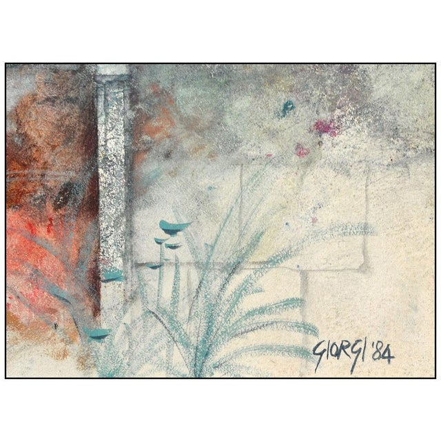Contemporary 1980s Home on the Canal Oil Painting, Giuseppe Giorgi For Sale - Image 3 of 4