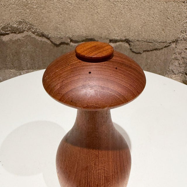 1960s Jens Quistgaard Teak Dansk Pepper Mushroom Pepper Mill Scandinavian Modern 2 For Sale - Image 5 of 8
