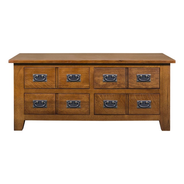 Mission 8 Drawer Coffee Table - Michaels Cherry For Sale