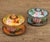 Vintage Cloisonné Enamel Lidded Bowls With Saucers – Floral & Bird Motif - Set of 4 For Sale - Image 4 of 18