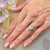 Metal Natural Colombian Emerald Diamond Ring Size 6.5 14k W Gold 2.98 TCW Certified For Sale - Image 7 of 10