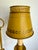 French Vintage French Empire Bouillotte Mustard and Gold Tole Library Table Lamp For Sale - Image 3 of 11