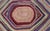 Antique Multicolor American Hooked Rug in Layered Diamond Design & Geometric For Sale - Image 4 of 5
