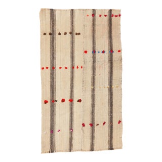 Small Vintage Decorative Kilim Rug - 2`4″ X 4`1″ For Sale