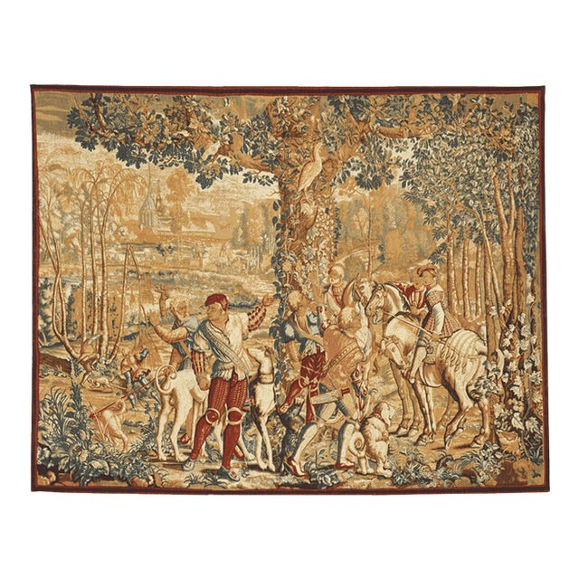 Chasse De Maximilian (Le Raport) Silkscreen Tapestry - 132 X 160 Cm (4'4" X 5'3") - Requires Rod Size 4 For Sale