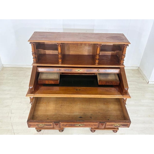 Traditional Antique Gründerzeit Secretary, 1880 For Sale - Image 3 of 13