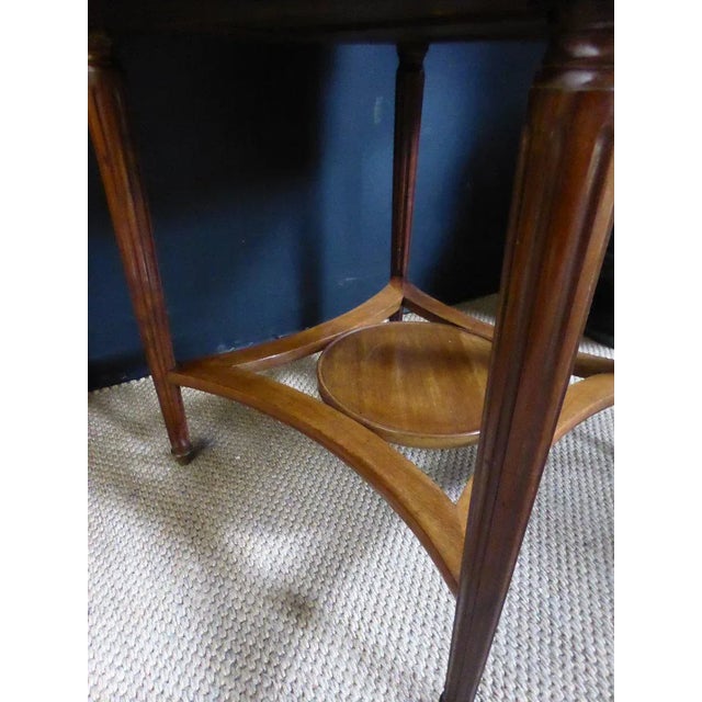 Vintage Mahogany Bouillotte Table For Sale - Image 5 of 11