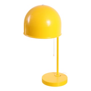 Yellow B-075 Table Lamp by Egon Ahlgren for Bergboms, Sweden, 1970s For Sale