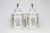 White Late 20th Century Hand-Painted Hexagonal Iron Tea Canister Table Lamp With Silver Calligraphic Design For Sale - Image 8 of 9