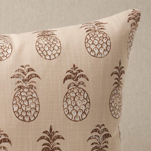 This pillow features Piña Cove Indoor/Outdoor with a knife edge finish. Based on hand-drawn artwork from our studio, Pina...