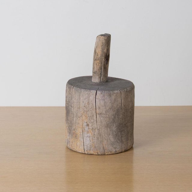 Antique Japanese Wood Pounding Mallet, Early 1900s For Sale In Los Angeles - Image 6 of 9