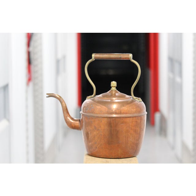 Large Copper Ketle with Brass Handle, France, 1970s For Sale - Image 16 of 16