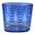 Vintage Cenedese Murano Blue "Fenicio" Feather Glass Vase Signed For Sale