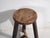 Rustic Antique Dark Colored Round Stool, 1900 For Sale - Image 3 of 9