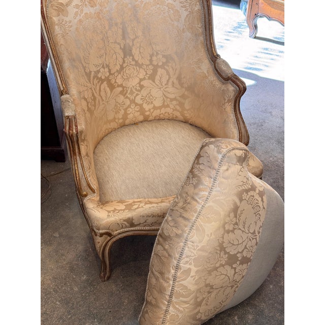 Gold 19th Century Louis XV Style Bergere For Sale - Image 8 of 10