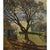 Farmhouse Framed Oil Painting on Canvas by Victor Mullie 'Farmyard Beneath the Trees' For Sale - Image 3 of 16