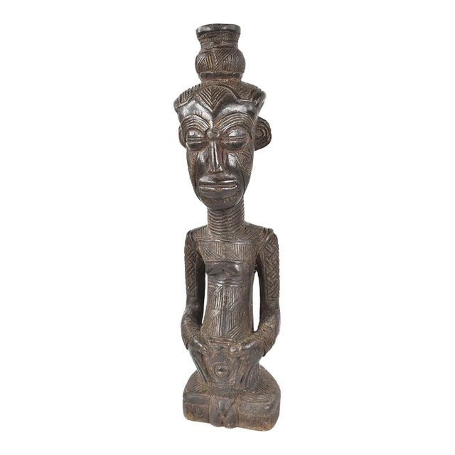 Early 20th Century Ndengese Dengese Female Maternity Figure For Sale