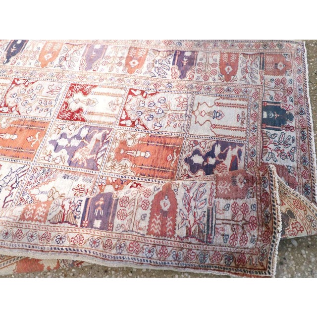 Textile Galerie Shabab Collection Mid-20th Century Turkish Kayseri Throw Rug For Sale - Image 7 of 8