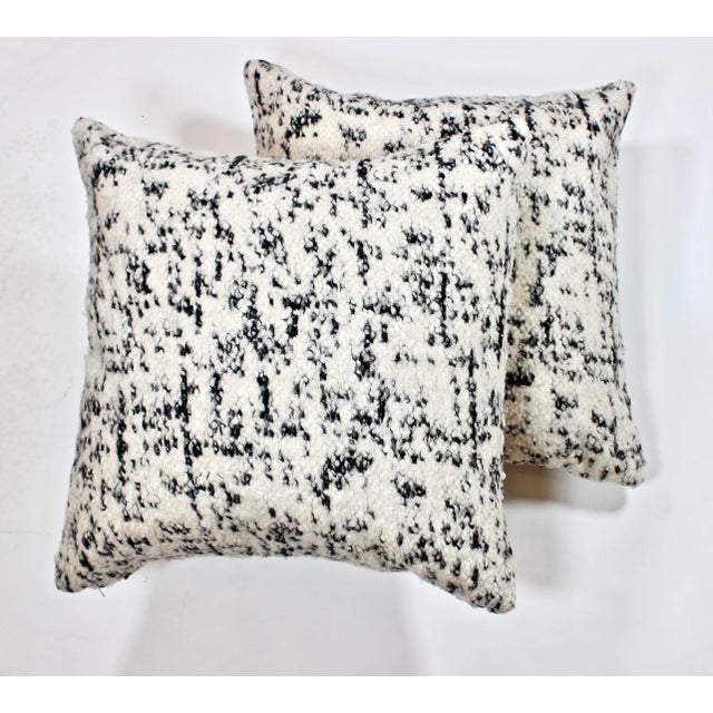 2020s 24" X 24" Kirkby Italian Wool Boucle Blend Pillows, Pair For Sale - Image 5 of 5