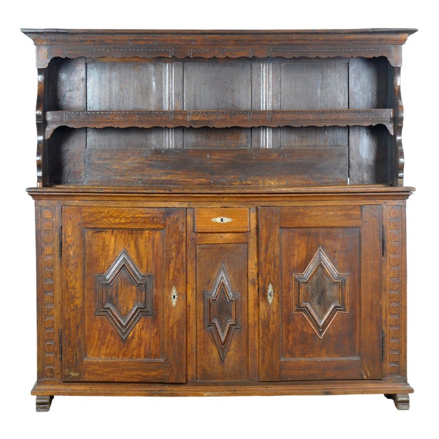 Dutch Oak Dresser, 1820s For Sale