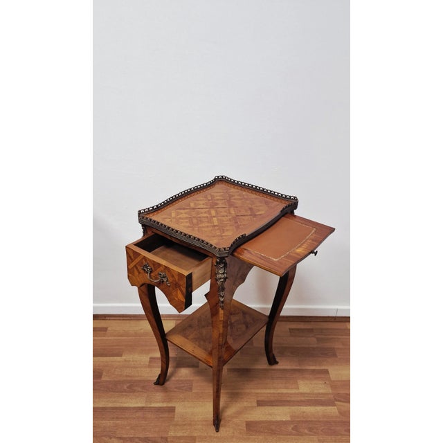 Wood Napoleon III Coffee Table, 1900s For Sale - Image 7 of 17