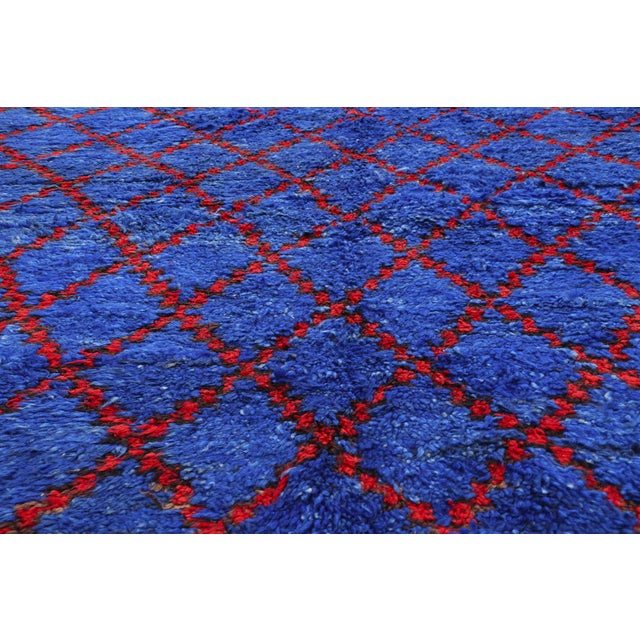 Late 20th Century Vintage Beni M'Guild Moroccan Rug, 06'08 X 13'09 For Sale - Image 5 of 10