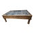 Antique Door Coffee Table With Glass Top For Sale