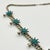 American 1960s Vintage Southwestern Zuni Native American Sterling & Turquoise Squash Blossom Beaded Necklace, 27” For Sale - Image 3 of 12