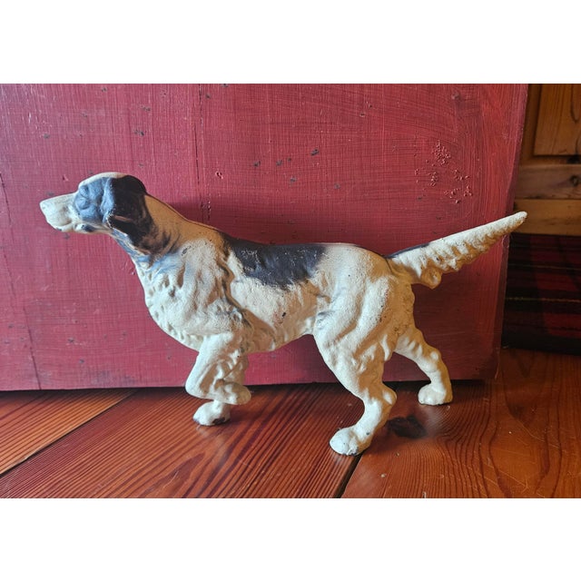 English Hubley Cast Iron, "Pointer" Doorstop For Sale - Image 3 of 12
