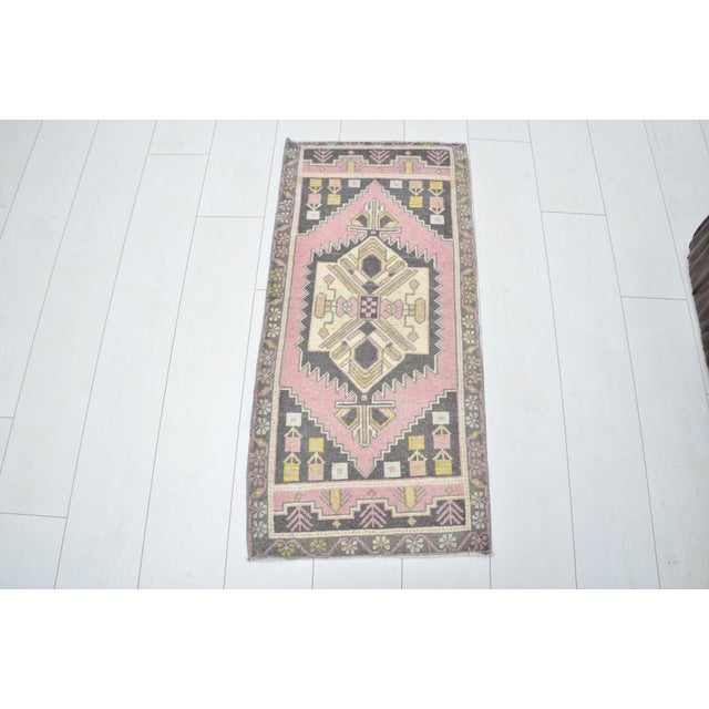 Handmade wool carpet in Turkish Anatolia , Vintage Oushak Rug,Turkish Vintage Anatolian Rug, Handmade wool Rug . One Of...