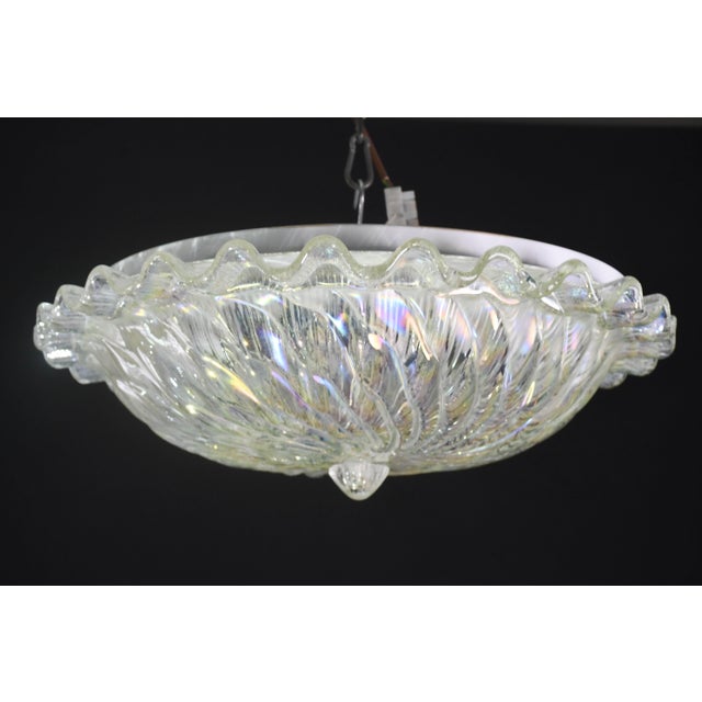 1970 Italian Iridescent Murano Glass Ceiling Fixture For Sale - Image 12 of 12