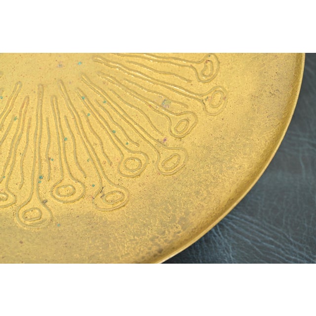 Tiffany Studios New York ‘Sea Anemone’ Bronze Doré Footed Tazza or Compote Dish For Sale In South Bend - Image 6 of 11