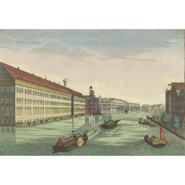 Black Rondel, Optica View Amsterdam Amstel River, 1770, Paper For Sale - Image 8 of 10