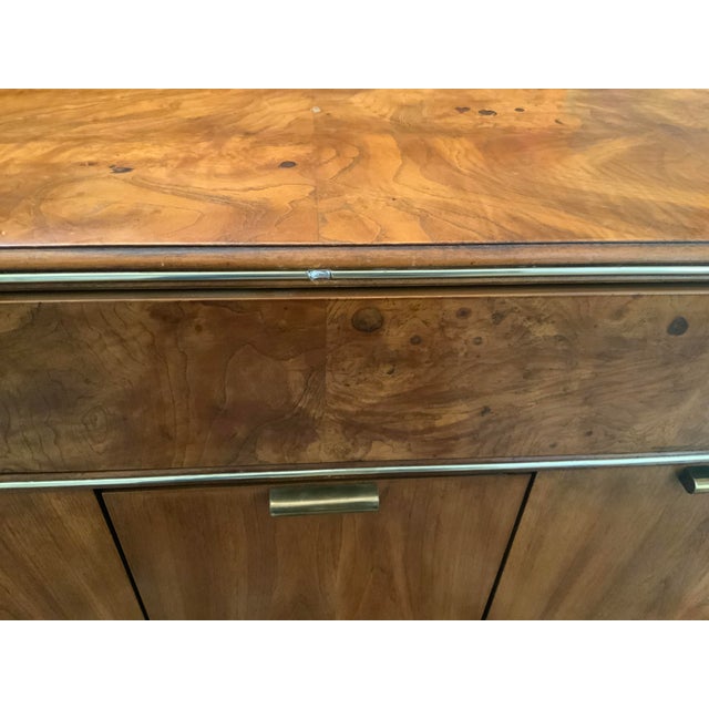 Mid 20th Century Modern Expandable Dry Bar - Cabinet, Walnut Burl, American of Martinsville For Sale - Image 13 of 16