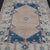 Measures: 5'7 x 7'8 Vintage Turkish Oushak Rug With Elegant Blue and Soft Peach Motifs 5'7 x 7'8. Keivan Woven Arts / Rug...