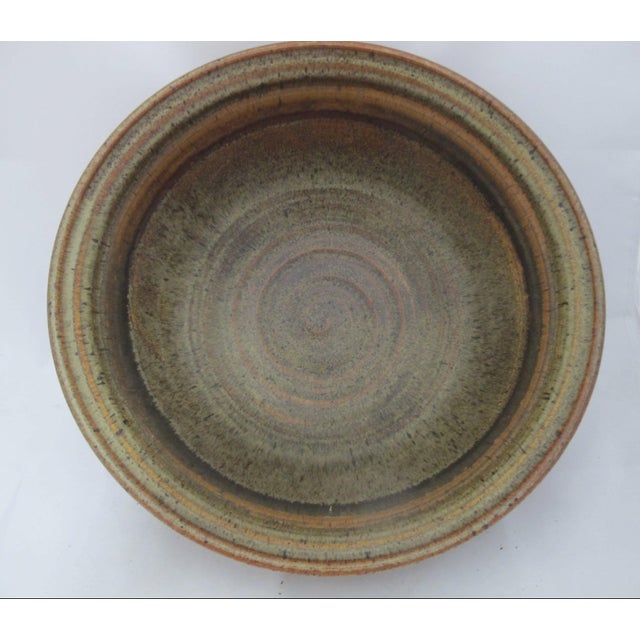 Wally Schwab Pacific Nw Master Pottery XL Serving Mixing Bowl 17" For Sale - Image 4 of 17