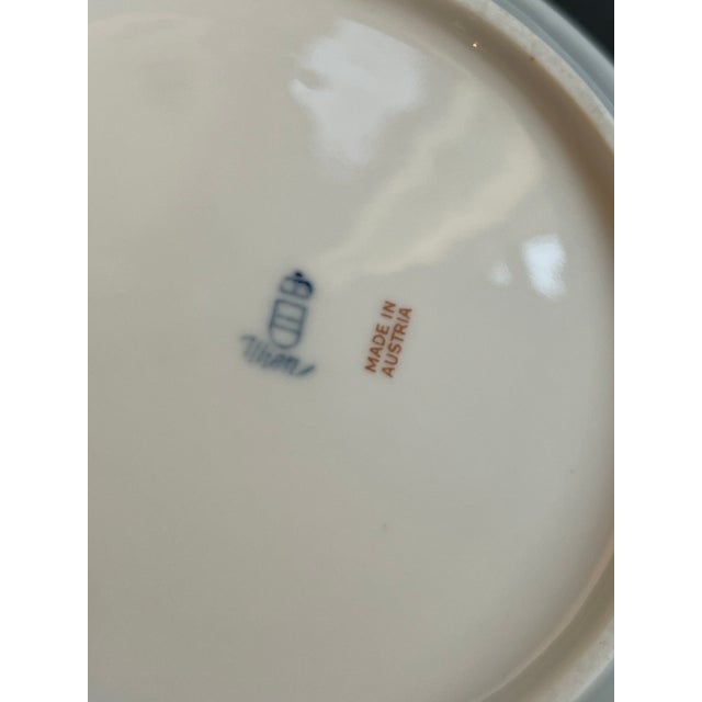 2000 - 2009 Ausarten Wien Vienna Pink Rose Planter With Underplate For Sale - Image 5 of 9