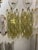 Pair of Murano Green Poliheder Sconces. These are great for today's modern designs. 23h x 10w x 7d