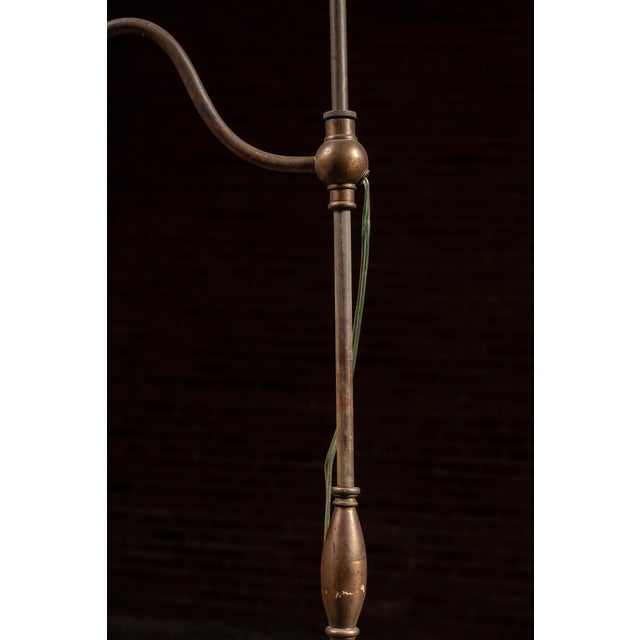 Adjustable Height Bridge Arm Lamp W Carnival Shade For Sale In Chicago - Image 6 of 7