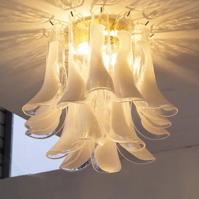 Mid-Century Modern Ceiling Light in Murano Glass, Italy, 1990s For Sale - Image 3 of 12
