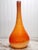 Large Mid-Century Modern Hand-Blown Art Glass Vase | Amber, Cream & Aubergine Rim | 16” MCM Beautiful Mid-Century Modern...